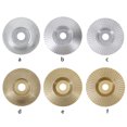 thumbnail image 4 of Scienceny Rueda de molienda de carpintería de alta con orificio de 16MM, disco giratorio, herramienta de tallado de madera, herramientas de disco Herramientas eléctricas oro Oberfläche 100MM Scienceny TO000419-06B, 4 of 6