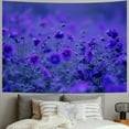 thumbnail image 2 of JRXY Blue Midnight Spring Botanical Flower Garden Tapestry Painting, 2 of 6