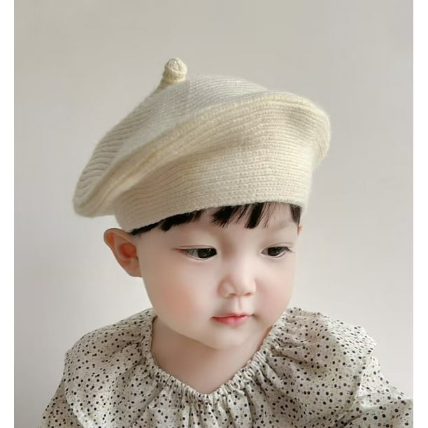 Hongchun Toddler Beret Hat Baby Girls French Artist Knit Hat
