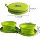 thumbnail image 3 of All For Paws Dog Bowl Collapsible Dog Bowl Portable Dog Water Bowl Water Bowls for Large Dogs Dog Water Bottle for Travel, Green - -, 3 of 4
