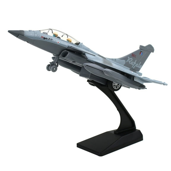 Air Force Rafale B Camouflage Fighter Model Toy 1:100 Scale, for Aviation Display & Collection