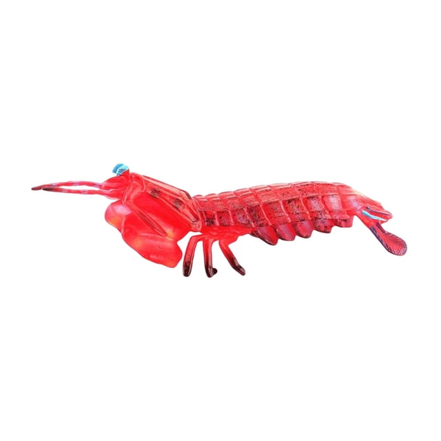Milaget Jouets de Modèles de Simulation Réalistes, Figurines d'Animaux Marins, Crevette Éducative d'Animaux Marins 28 g