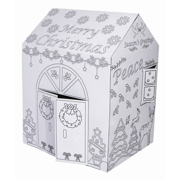 ColorJo “Joy to the World” Color your Own Playhouse - Spread the Joy and Wonder of Christmas by your Creativity and Imagination. Best Kids Art & Craft for Holiday Season, Perfect Coloring Toy 3