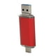 thumbnail image 2 of Dispositivo de memoria de almacenamiento a granel de alta velocidad ThreeInOne de aleación de aluminio rojo con disco USB 3.0 U (16 GB), 2 of 5