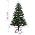 thumbnail image 4 of Árbol de Navidad Artificial VidaXL con Bisagras y Nieve Flocada de 1.8 m, 4 of 9
