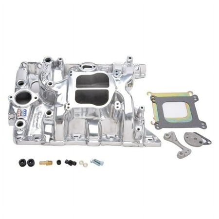 Edelbrock Performer Pontiac Polished Manifold Fits select: 1977-1979 PONTIAC FIREBIRD TRANS AM, 1972 PONTIAC LEMANS