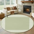 thumbnail image 2 of Sage Green Greek Key Large Area Rugs for Bedroom Living Room, Soft Non Slip Carpet Bedside Rug, Geometric Greece Ancient Farmhouse Geo Round Floor Cover Kitchen Accent Rug 7' for Dining Room/Office, 2 of 9
