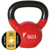 GoFit 15-lb Premium Kettlebell with Training DVD