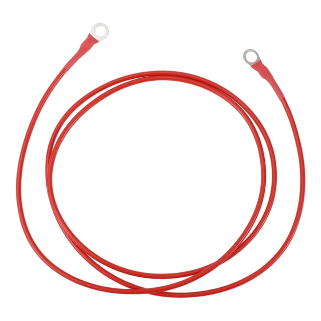 Cable de inversor de batería de 150 cm 12 AWG Cable de batería de 5/16" Cobre estañado Rojo OT Tipo 1 Pc