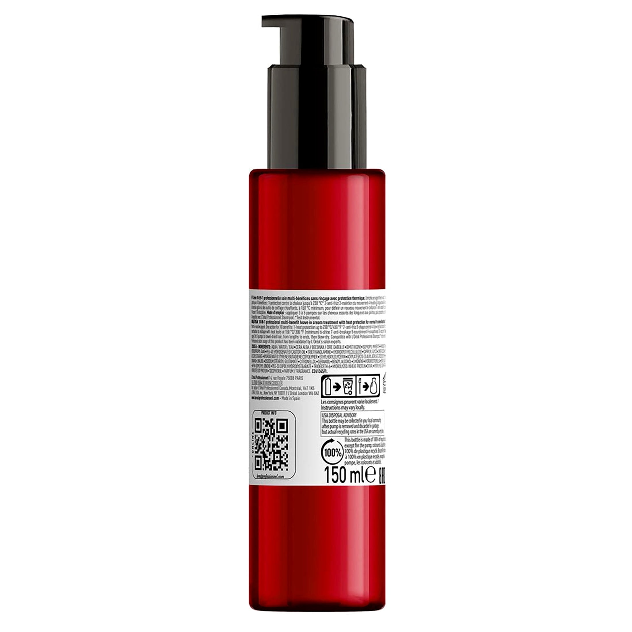 L’Oreal Serie Expert Blow-Dry Fluidifier | Multi Benefit Leave-in Treatment, 5.1 fl.oz.