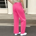 thumbnail image 6 of HAOTAGS Girls Palazzo Pants, Adjustable Waist with Pocketed Solid Causal Pants Hot Pink 14-15 Years, 6 of 6