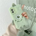 thumbnail image 2 of Furry Phone Case Compatible with iPhone 11 Pro Max, Cute Fluffy Plush Case Super Soft TPU Silicon Shockproof Protective Case Cover, 2 of 6