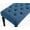 Blue 615, variant on Verta Solid Wood Upholstered Dining Bench for Two, Light Oak Finish, 47 Inch Farmhouse Bench with Cushioned Seat