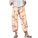 thumbnail image 1 of Pantalones de Mujer Traje Verano Cómodo de Moda Impreso Pantalones Recortados, Pantalones Elásticos Casuales, 1 of 5