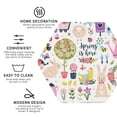 thumbnail image 4 of Pofeuu Spring Hand Drawn Flowers Birds Print Leather Coasters Set of 6, Round Cups Mugs Mat Pad for Home Kitchen Heat Resistant Drink Coasters,Hexagon, 4 of 7
