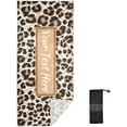 thumbnail image 2 of Leopard Cheetah Print Animal Custom Beach Towel 30" x 60", Quick Dry Personalized Text Bath Towel Absorbent Lightweight Travel Towel for Beach Yoga Swim Sport Camping Holiday, 2 of 7