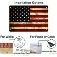 thumbnail image 3 of Vintage Tin Sign USA American Flag Metal Tin Sign Wall Decor Metal Plaque 8X12inches Wall Art Store Shop Bar Cave, 3 of 4