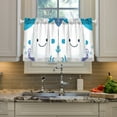 thumbnail image 5 of Cute Little Fish Kitchen Curtains Tier Set 27x36 Inch 2 Panels Semi Sheer Light Filtering Privacy UV Protection, 5 of 8