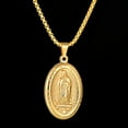 thumbnail image 6 of Jiaroswwei Religious Virgin Mary Guadalupe Embossed Pendant Necklace Jewelry Decor Gift, 6 of 8
