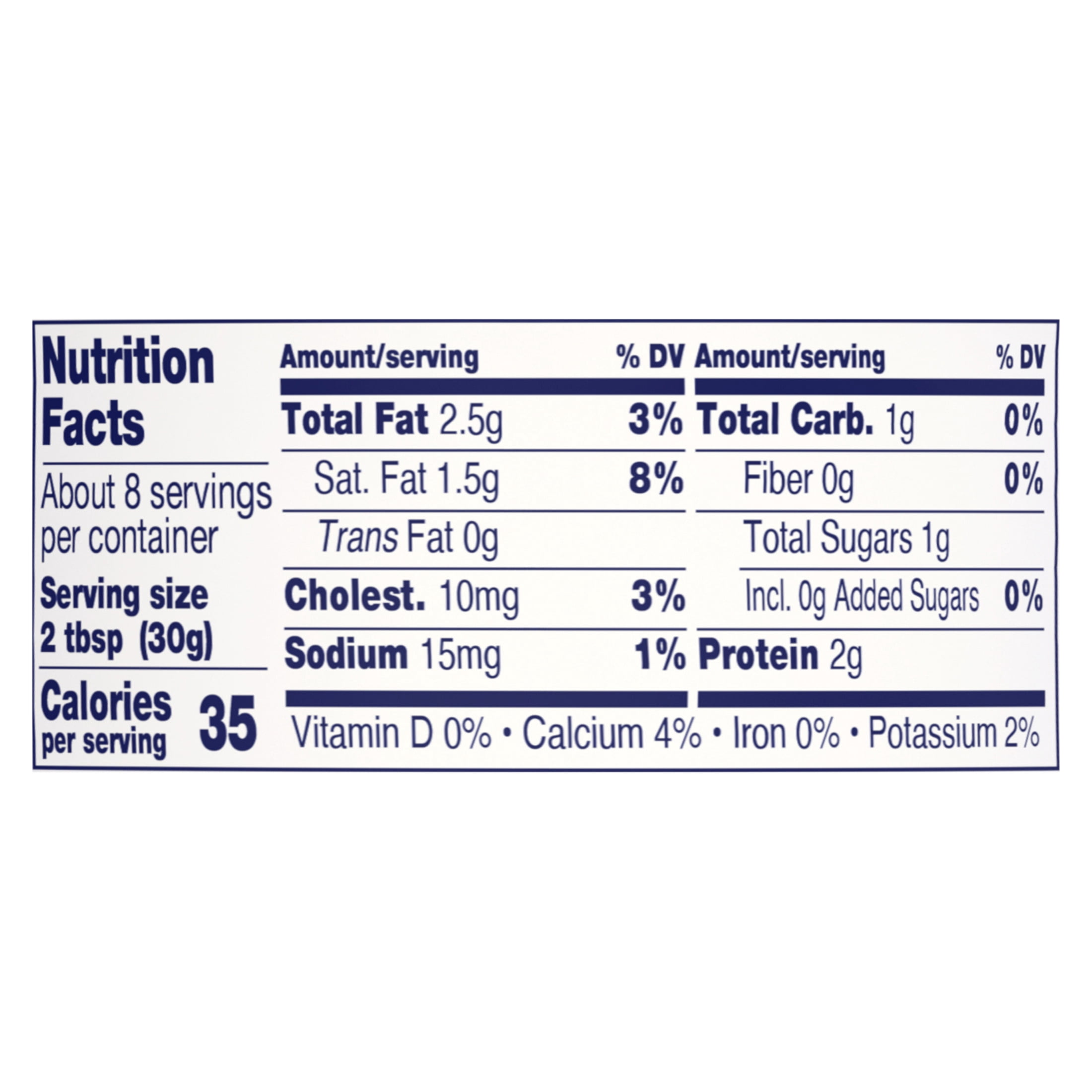Daisy Pure and Natural Light Sour Cream, 50% Less Fat, 8 oz Tub (Refrigerated)