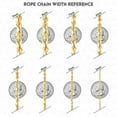 thumbnail image 6 of 10K Yellow Gold 1.8mm-9mm Hollow Rope Chain Necklace 16"-30", 6 of 38