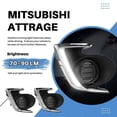 thumbnail image 4 of LED DRL Daylight Daytime Running Lights Front Fog Light Lamp for Mitsubishi Attrage Mirage G4 2012-2, 4 of 5