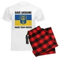 thumbnail image 6 of CafePress - Save Ukraine Raise Your Voices Men's Light Pajamas - Men's Light Loose Fit Cotton Pajama Set, 6 of 7