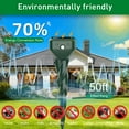 thumbnail image 5 of Mole Repellent Solar Powered, 4 Pack Snake & Skunk Repellent for Yard, IP 65 Waterproof Ultrasonic Deterrent Stakes, Get Rid of Rabbit, Gopher, Vole, Chipmunk, Deer, Groundhog for Lawns Garden, 5 of 8