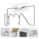 thumbnail image 5 of unbranded 1Ud Rack De Cocina En Acero Inoxidable Para Guardar Tapas Y Tablas Colgante Sin Perforación Plata, 5 of 8