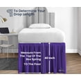 thumbnail image 5 of SGI Bedding Dorm Room Bed Skirt | Twin XL 40" Ruffled Microfiber Bed Skirt | Fade Resistant, Wrinkle Free, Anti-static, Decorative, Extra Storage Space, Clutter-Free | Purple, 5 of 8