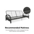 DHP Aiden Futon Frame, Gunmetal Grey