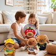 thumbnail image 4 of YSZZYSM 10.2" Capybara Plush Toy with 9 Outfits & Accessories, Super Soft Stuffed Animal Dress Up Gift Set for Kids, 4 of 8