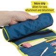 thumbnail image 4 of Five Star 2-In-1 Rollup Pencil Pouch, Olive/Citrus (500005QT0-WMT), 4 of 9