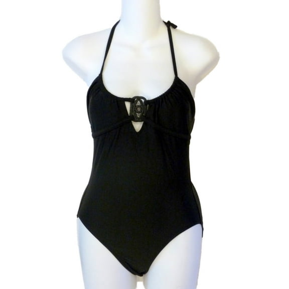 Apt 9 Womens Black 1 Piece Swim & Bathing Suit with Beaded Top 8