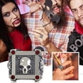 thumbnail image 2 of Anillo de Halloween creativo retro europeo y americano con diamantes, 2 of 2