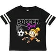 thumbnail image 3 of Inktastic Soccer Girl Girls Toddler T-Shirt, 3 of 5