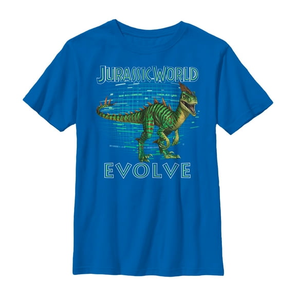 Boy's Jurassic World Predator Evolution  Graphic Tee Royal Blue Large