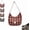 (Burgundy), variant on Retro Plaid Underarm Bag, Canvas Hobo Crossbody Tote, Slouchy Crescent Shoulder Purse for Women, for Travel(Black)