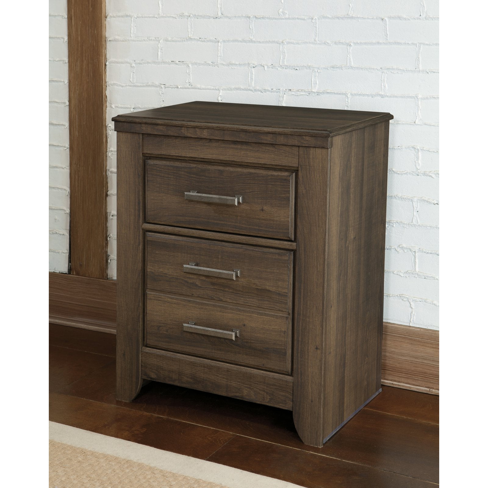 Signature Design by Ashley Juararo Dark Brown Two Drawer ...