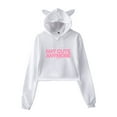 thumbnail image 6 of ILLIT Not cute anymore  sweatshirt kawaii cat ear drawstring hoodie  men/women kpop pullovers, 6 of 6
