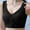 Black, variant on loopsun Womens Plus Size Bra,Woman's Embroidered Glossy Comfortable Breathable Bra Underwear No Rims
