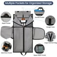 thumbnail image 2 of New York Xpress Convertible Rolling Garment Bag for Travel, with Wheels & Shoe Pouch, for Weekend & Business, Black, RG161, 2 of 10
