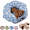 Blue, variant on Dachshund Tunnel Bed, Plush Burrow Cave for Small Dogs Cats, Foldable Dog Tunnel with Non-Slip Base, Detachable Cushion, For Small Dogs