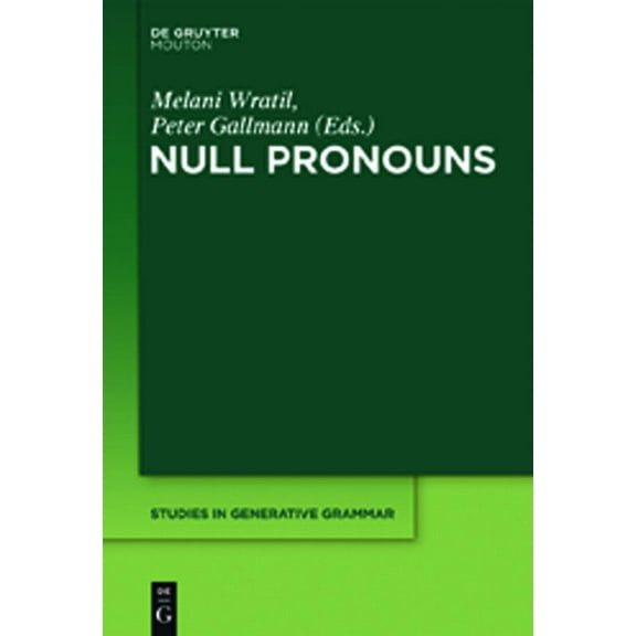 Studies in Generative Grammar [Sgg] Null Pronouns, Book 106, (Hardcover)
