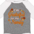 thumbnail image 4 of Inktastic I'm Grateful for my Family in Orange with Fall Leaves Boys or Girls Long Sleeve Baby Bodysuit, 4 of 5