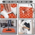 thumbnail image 4 of Burnt Orange Thin Bathroom Rugs Fit Under Door 20"x32" Quick Dry Super Water Absorbent Orange Bath Mat Rubber Backed Bath Rugs Mats for Bathroom Non Slip Washable, 4 of 5
