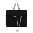 thumbnail image 4 of Housse d'Ordinateur Étanche Sacoche Portable Pochette Protectrice Compartiments Réutilisables Rangement d'Affaires Noir 17 Pouces, 4 of 9