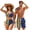 Barbados Stripe, variant on Barbados Sexy Tie Knot Bikini Sets for Women Two Piece Bathing Suit,Mens Board Shorts with Pockets,2026 Couples Matching Swimsuits for Holiday Party