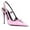 Pink, variant on Women Pointy Toe Cutout Slingback strap Buckle Pumps Bows Stiletto High Heels Studded Sandals Sexy Party Club Shoes Size 10 Purple