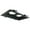Black, variant on Nora Lighting NM2-MLS2BB M2 2" 2 Light Square Recessed Trim - Black
